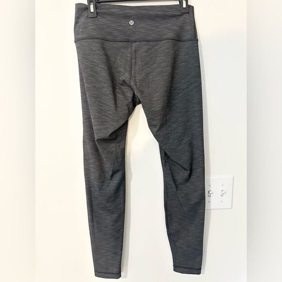 Lululemon Wunder Under Gray Full Length Leggings 10 - Picture 2 of 5